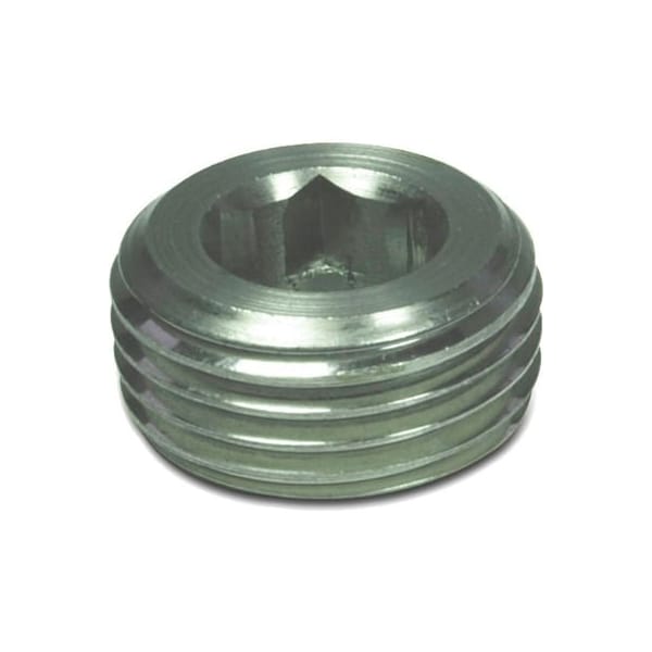 J.W. Winco J.W. Winco Stainless Threaded Plug with M22 x 1.5 Tapered Thread 906-NI-M22X1.5-A - main